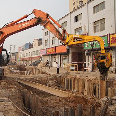 高频液压振动打桩机 震动锤打桩机