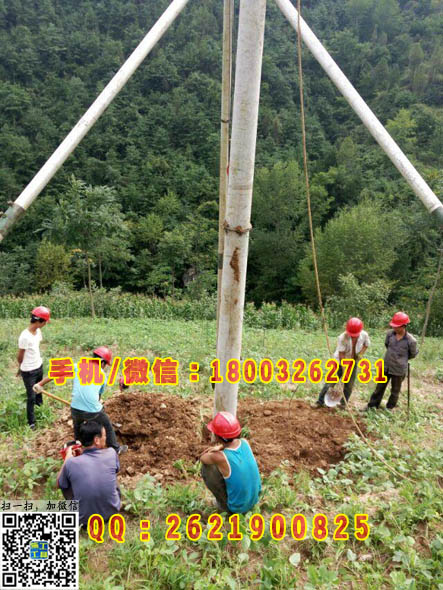高强度铝合金三角架电线杆立杆机 立杆机三角稳架机