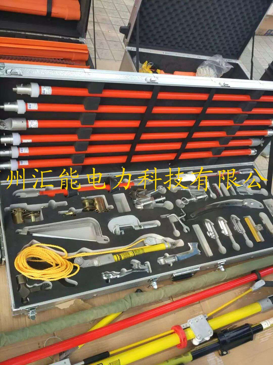 10kv带电作业组合工具 21件套 带电绝缘工具箱 绝缘工具组套 绝缘工具套装