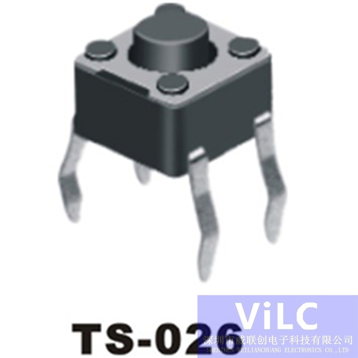 TS轻触开关 4P加长插板 TS-026 圆头