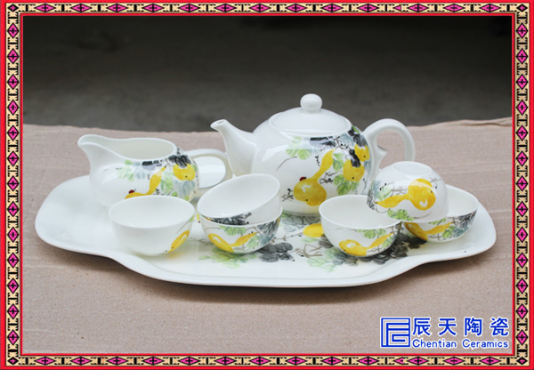 厂家直销 平口青花茶杯陶瓷茶具套装 功夫茶具小杯定制