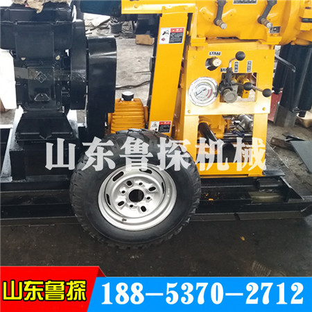 供应鲁探XYX-130行走式液压地质钻机岩芯钻机 拖车行走方便