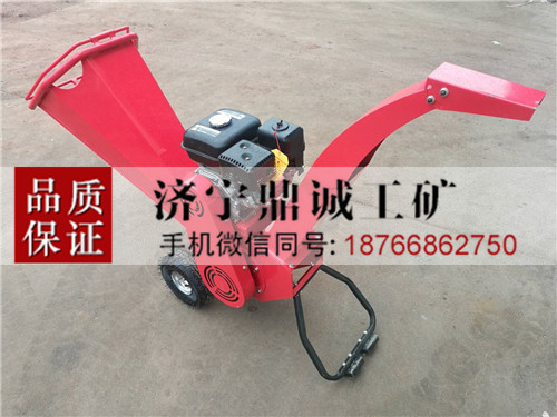 辽宁鞍山卧式高效汽油碎枝机 多功能移动式园林枝叶打碎机 柴油树枝树叶粉碎机