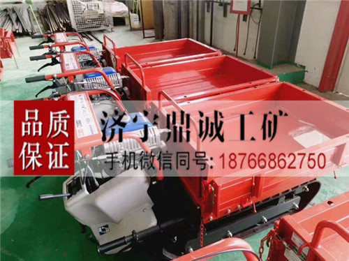 广西来宾农用果园运输装卸转运作业车 全地形履带式山地爬山虎 水田运苗车 汽油搬运翻斗车