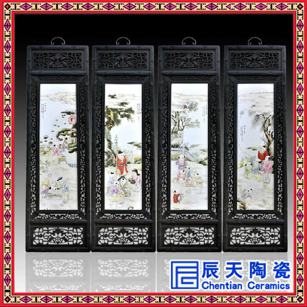 中国风纯手绘玄关客厅装饰画欧式餐厅走廊挂画田园风景竖版墙画