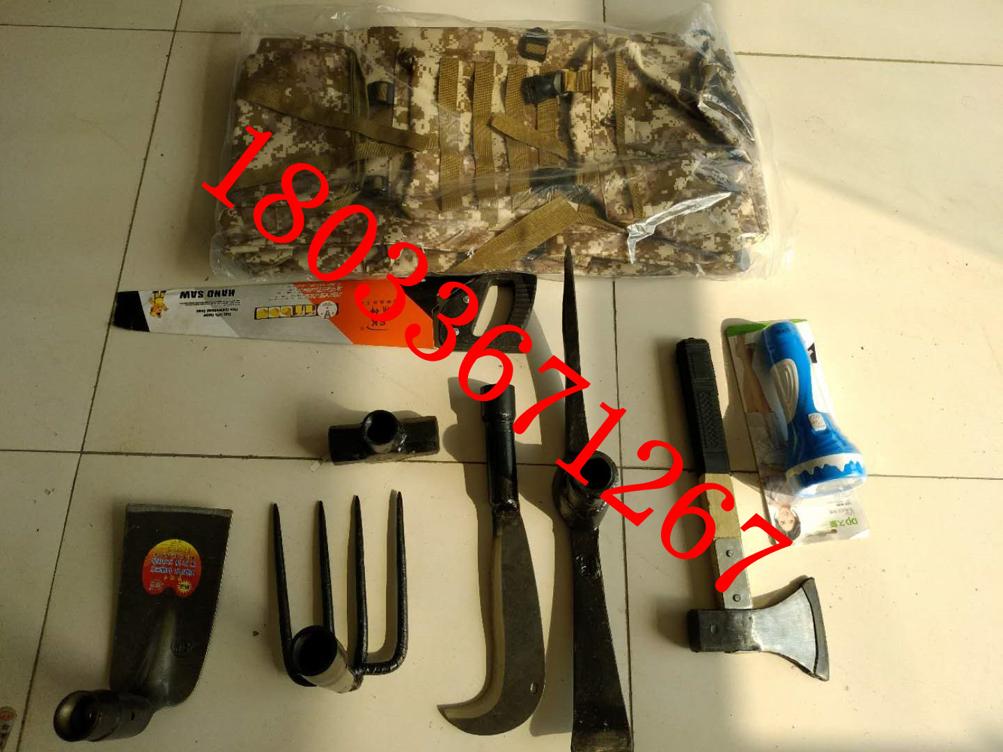 防汛工具包11件套  抢险救援工具 消防工具包