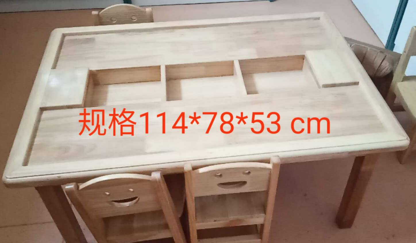 河北云霞游乐设备批发儿童木质玩具桌
