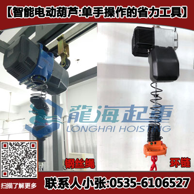 300kg智能电动葫芦/电动葫芦厂商加悬臂吊使用电动吊葫芦