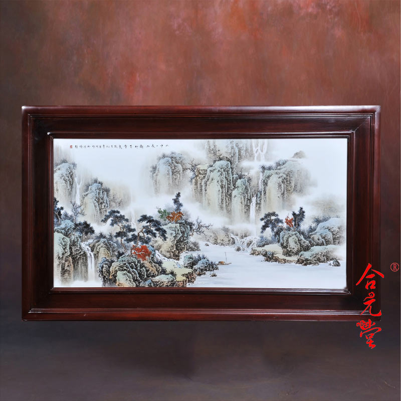 陶瓷瓷板画 手绘陶瓷瓷板画 手绘陶瓷瓷板壁画定制生产厂家