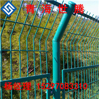 青海有护栏网厂家没 青海世腾厂家供应双边丝护栏网 网围栏 公路园林隔离防护网