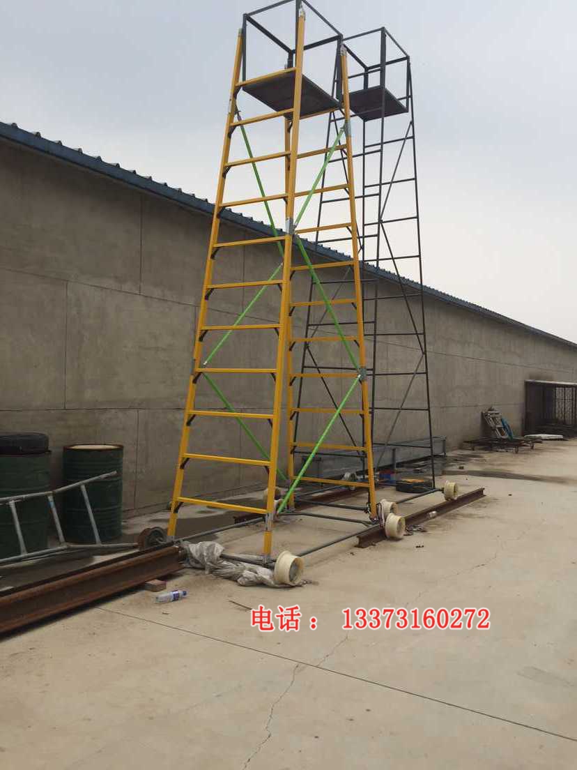 加工定做接触网绝缘车梯  地铁用铝合金检修梯车 河北厂家直销