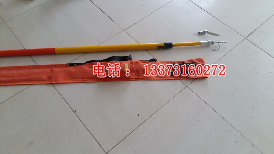 接触网绝缘异物杆 带勾刀 伸缩型绝缘异物杆 绝缘杂物杆 加工定做