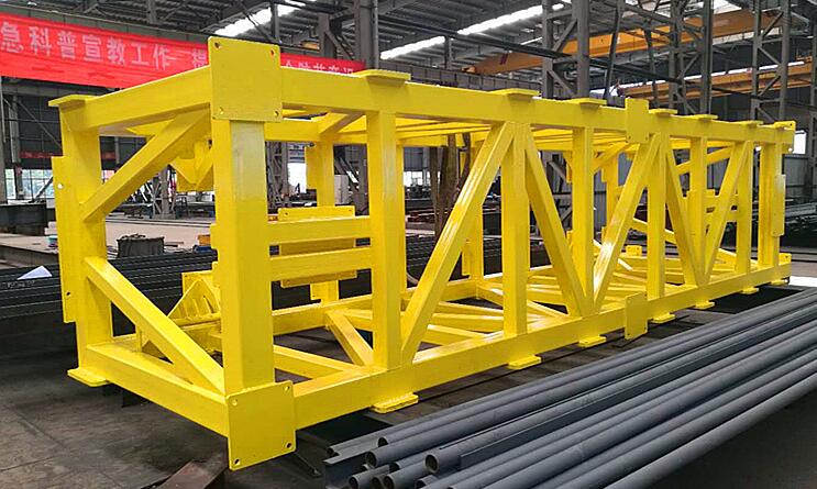 中国山东-格构式钢结构柱加工出口西班牙-三维钢构