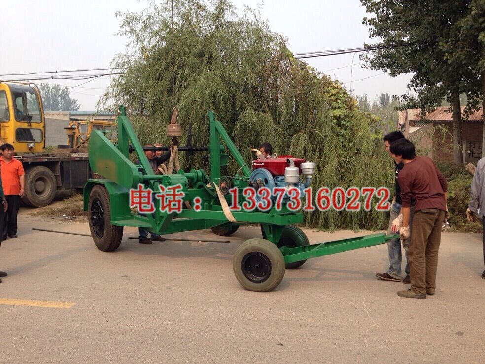 厂家直销 机械电缆拖车 DLG型放电缆炮车 液压钢线车 钢绞线运输车