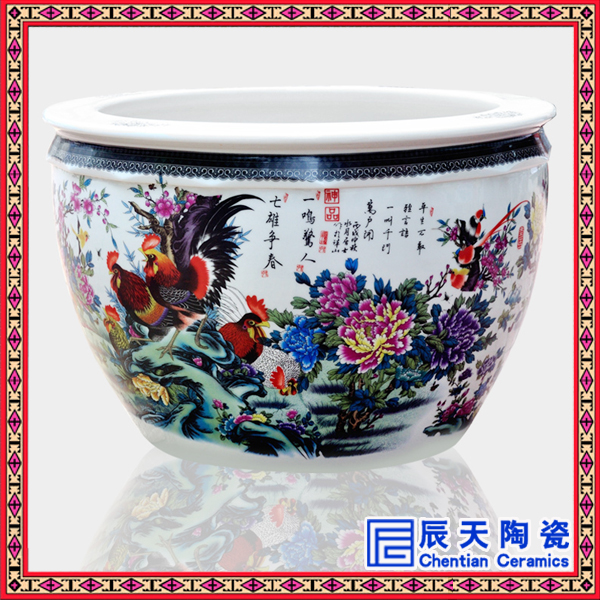 风水缸 陶瓷水缸 礼品陶瓷大缸