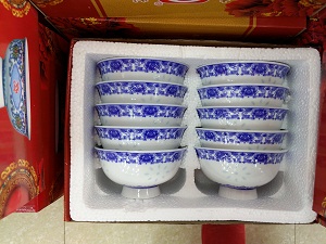 陶瓷碗定制 青花瓷碗 礼品碗套装