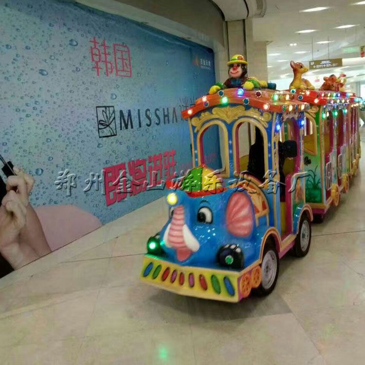 直销无轨大象火车-新款无轨大象火车