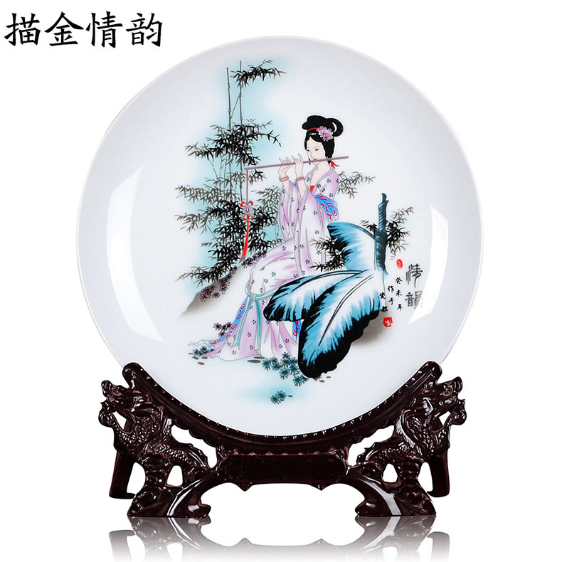 彩绘陶瓷盘定制厂家