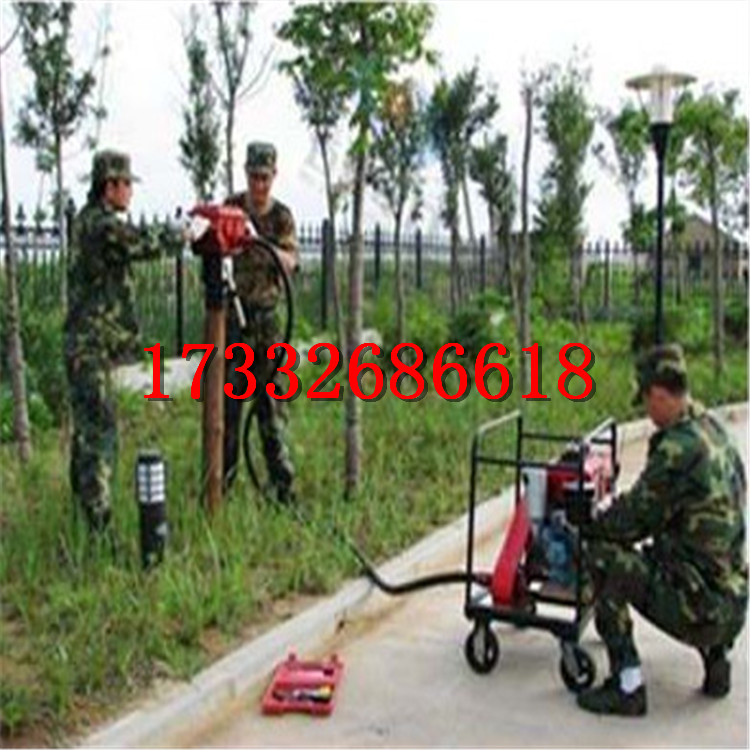 厂家直销HDZ-200便携式植桩机多功能防汛打桩机