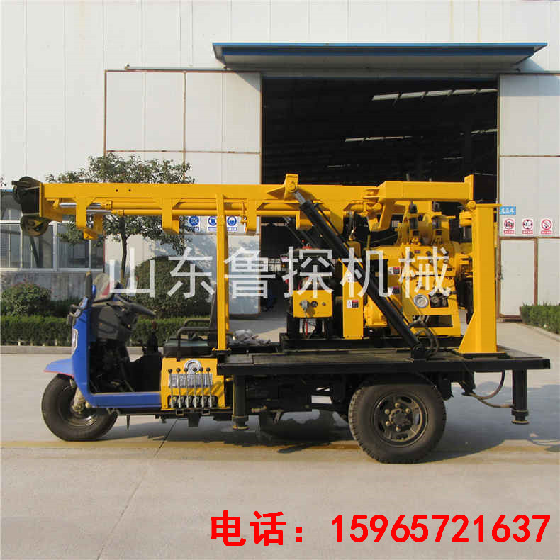 三轮车式XYC-200A型岩心钻机 高效率液压钻探机 民用型