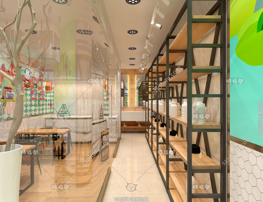 亲子陶艺店装修有什么样式