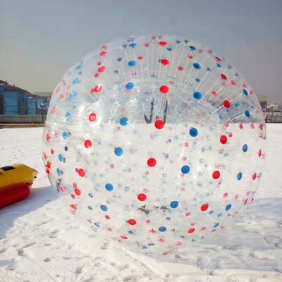 耐寒雪地悠波球 冬季TPU滚筒球户外游乐设备厂家供应