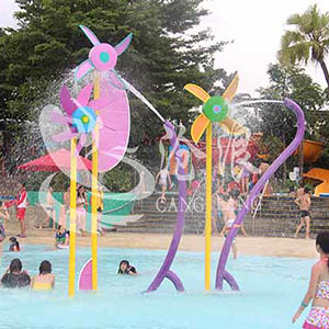 广州厂家直供儿童水上乐园设备 戏水小品 喷水风车