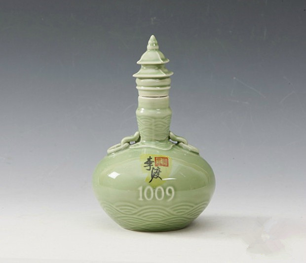 广安青瓷陶瓷酒瓶1斤厂家定做