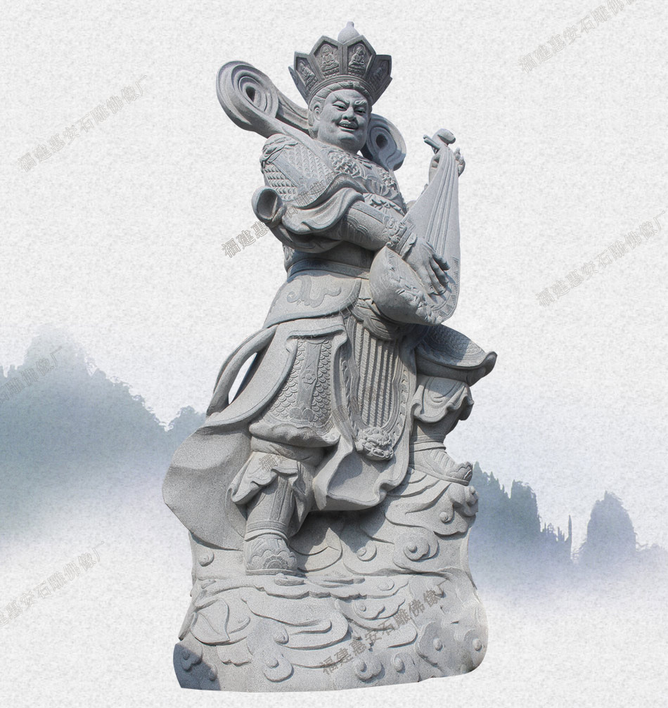做旧上海博物馆唐代天王石雕头像 揭阳石雕佛像