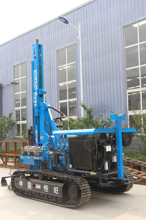 全网直销HZDX-300L螺旋光伏打桩机电动履带打桩机
