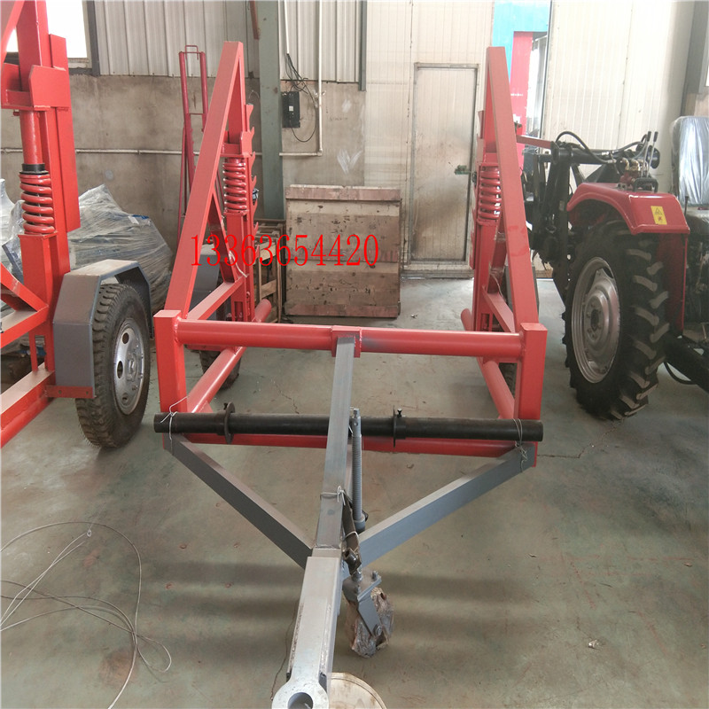 3T/5T/8T/10T/12T/20T导线放线车分体式电缆拖车机械式电缆炮车