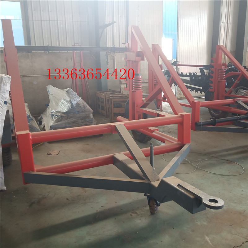 3T/5T/8T/10T/12T/20T整体式机械式电缆拖车线盘搬运车液压导线放线车