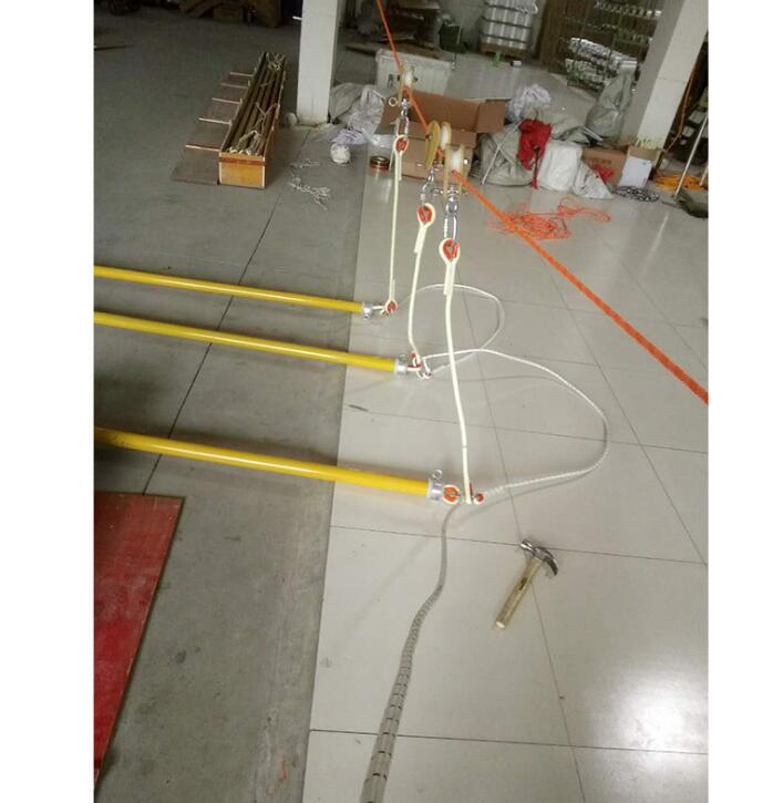 电力施工跨越锁杆玻璃钢带电跨越杆4米6米跨越用绝缘杆
