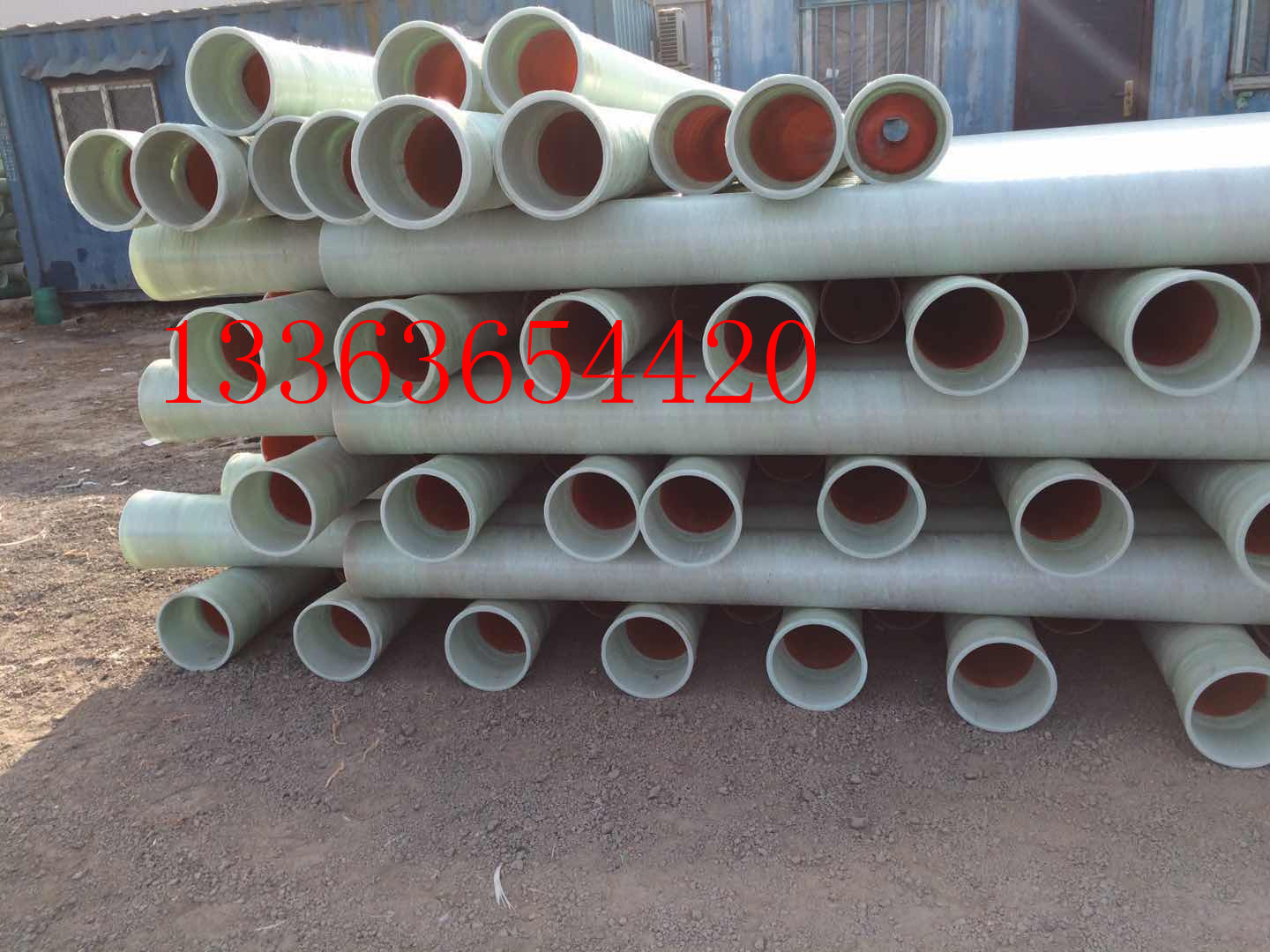 玻璃刚缠绕夹砂管道工艺管复合管电缆护套管无碱玻璃钢管