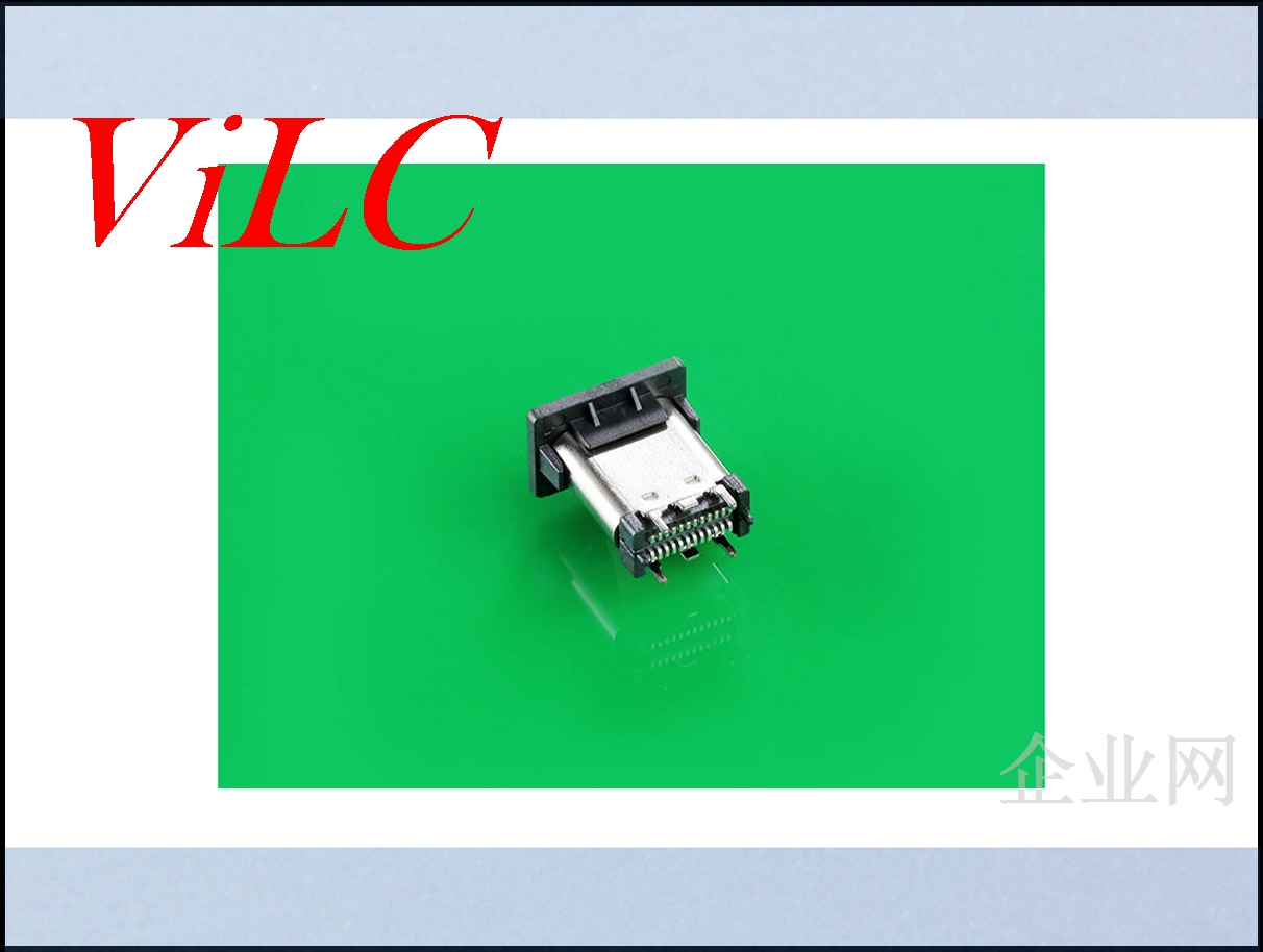 四脚180度穿板DIP-TYPE C母座 24p双排贴片SMT 编带