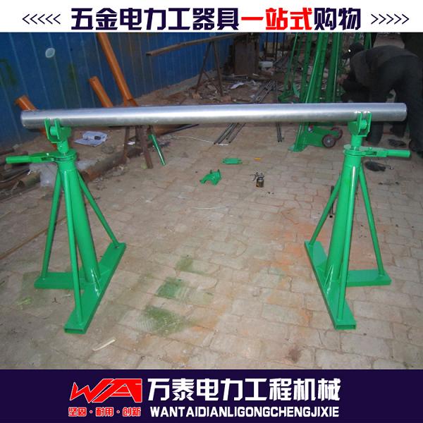 三角棘轮放线架 机械式电缆盘支架 5T机械三脚放线架