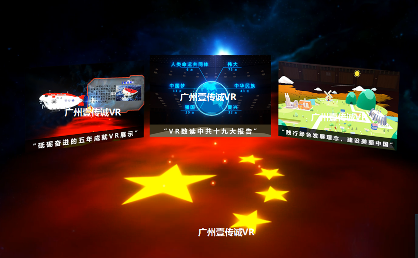 VR一体机“中共十九大”模拟展示
