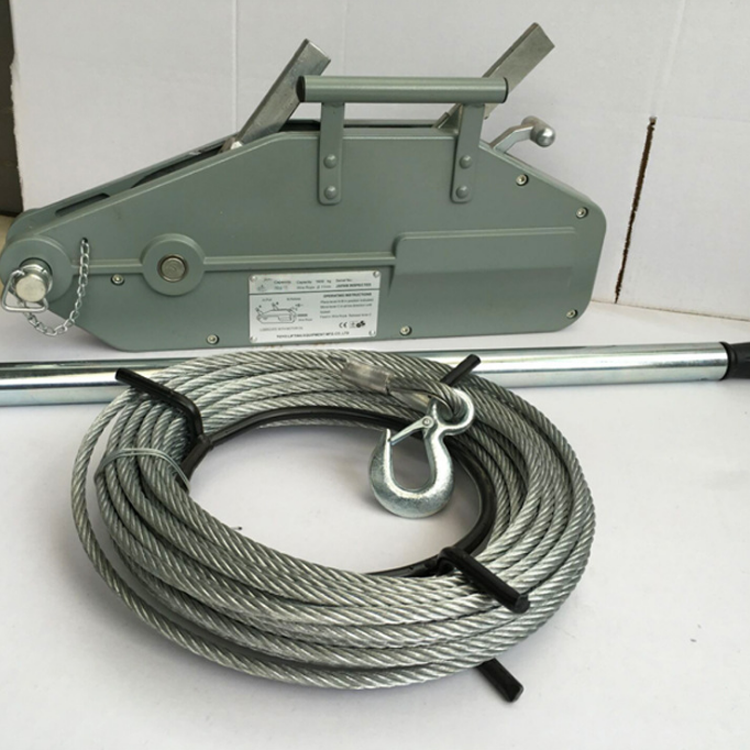 HSS408型钢丝绳手板葫芦0.8吨*20米铝合金紧线器厂家出售