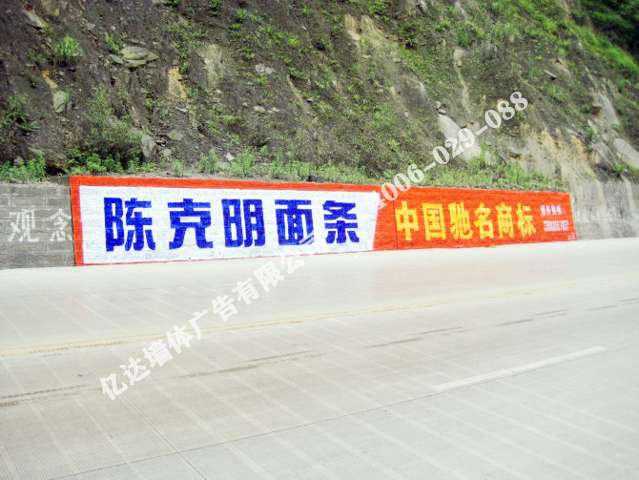 雅安户外墙体广告雅安公路广告以提高服务质量为标准