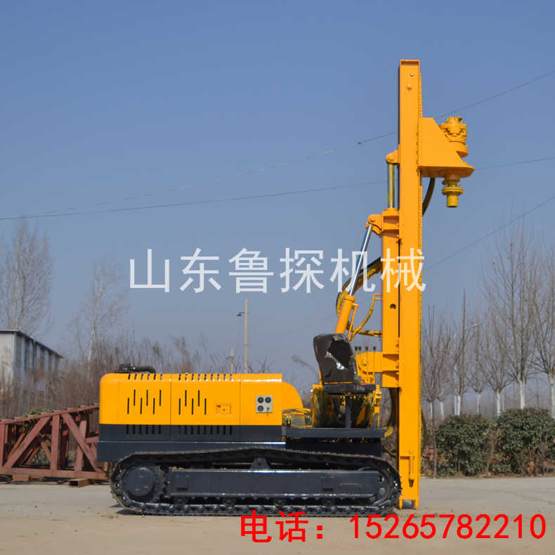 加护筒防塌方型履带打桩机 流沙层专用履带式长螺旋打桩机
