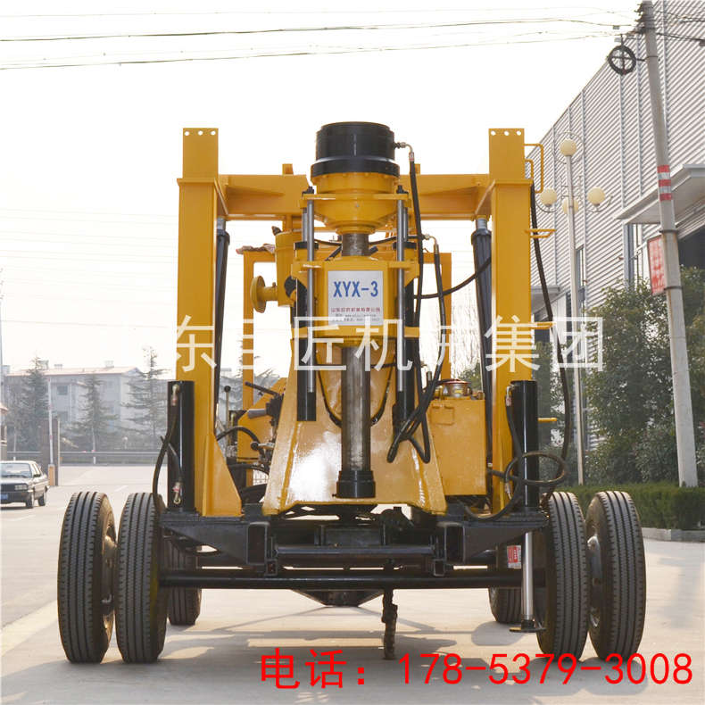 华夏巨匠拖车式岩心取样钻机XYC-3六百米钻井机工程钻机现货供应