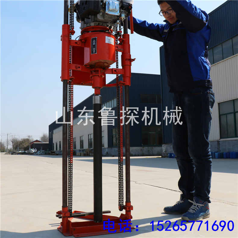 山东鲁探供应QZ-2B型汽油机轻便取样钻机 岩芯取样勘探钻机
