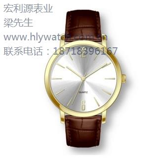 供应皮革带手表 男生皮带手表 多功能皮带手表 宏利源钟表供应