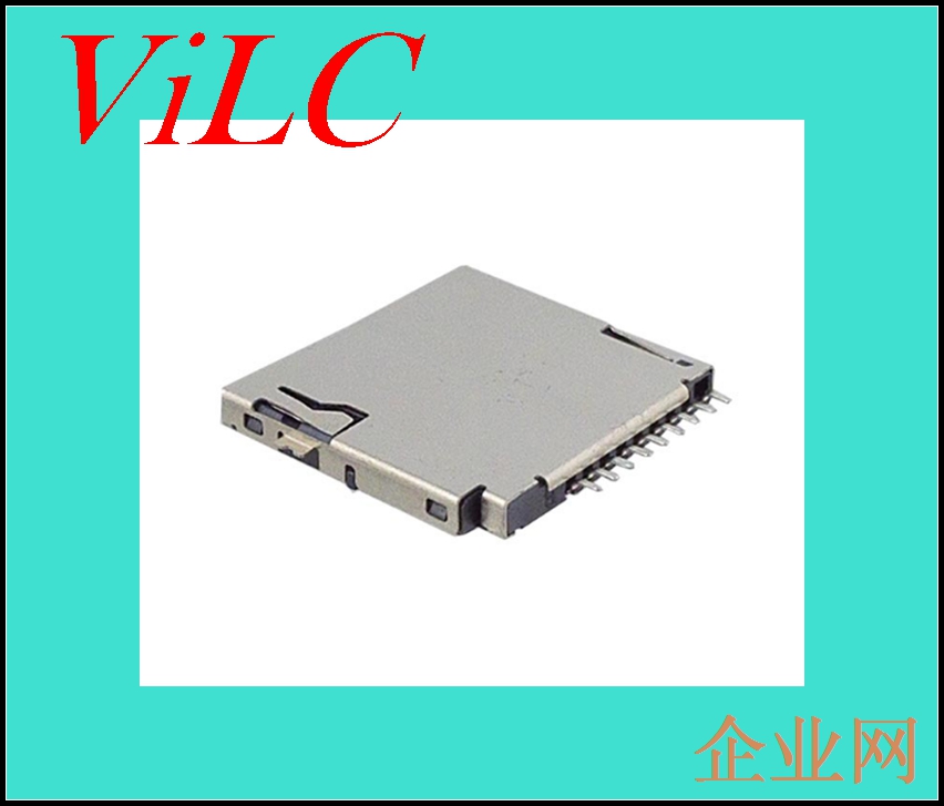破板式TF卡座外焊自弹 PUSH 沉板式MICRO-SD卡座 编带