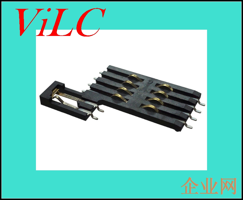 SMART-CARD-8P镀金【左-右开关】SMART卡座连接器-编带包装