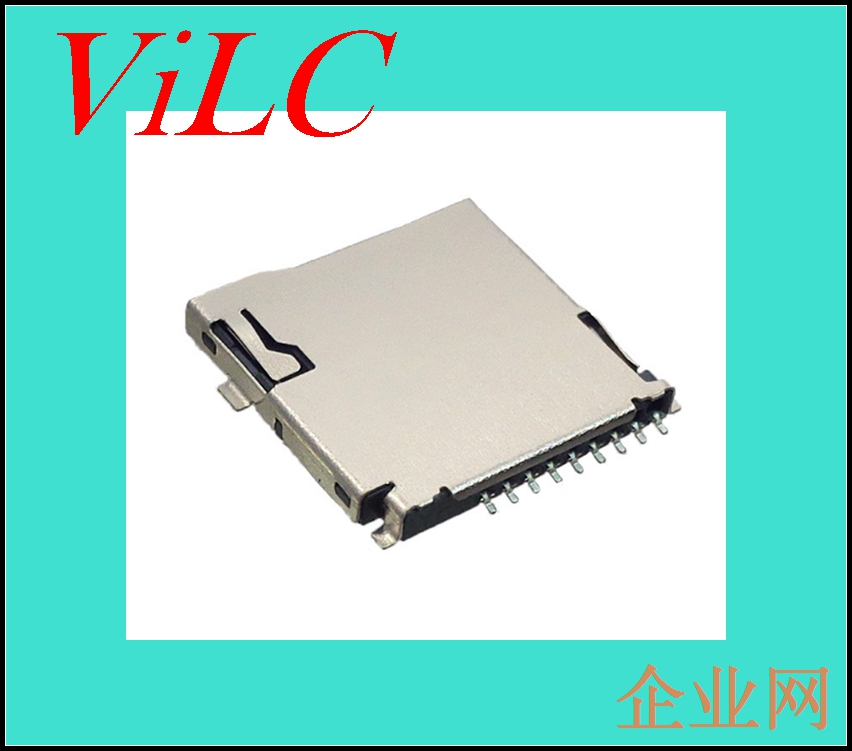 1.8H-TF卡座/自弹外焊自锁MICRO-SD卡座/卡座连接器免费样品