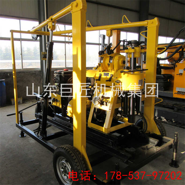 巨匠集团XYX-130轮式液压岩芯钻机 浅层取样钻机移动方便