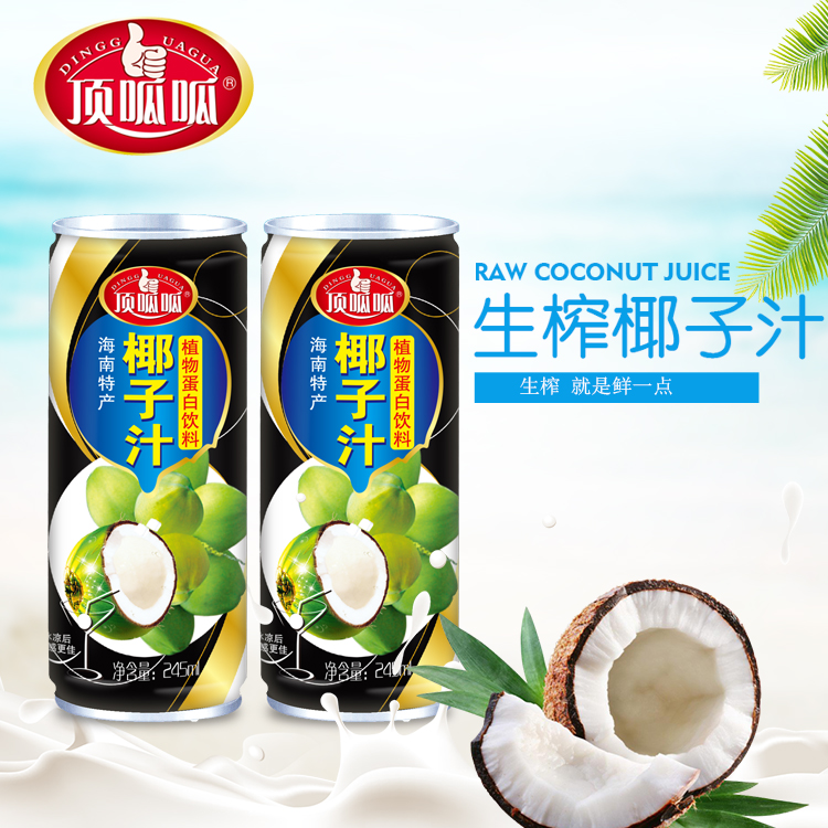 椰子汁饮料245ml24罐装便利店加盟