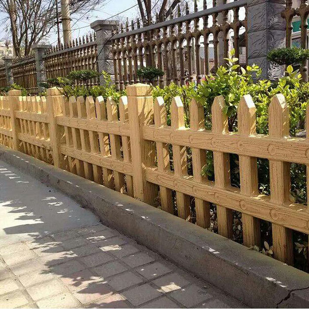 供应水泥栅栏绿化带花圃专用仿木栅栏
