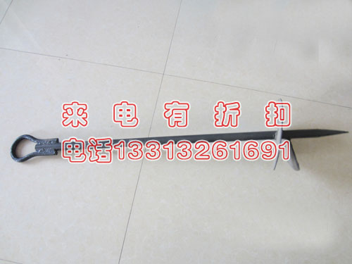 打拉线铁桩地锚临时拉线固定地锚50mm*1.5m螺旋地锚现货